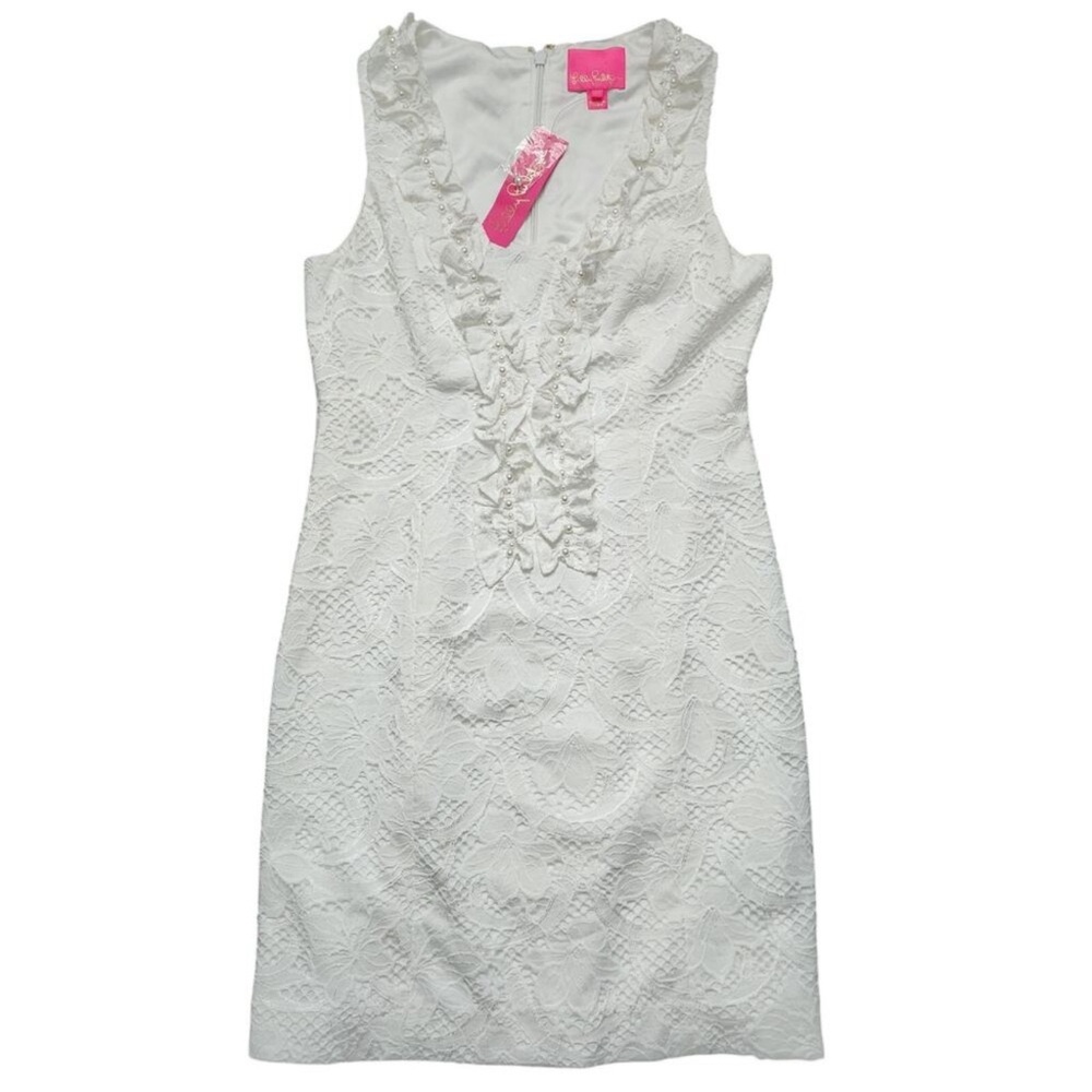 Lilly Pulitzer Kiera Shift Floral Vines Lace Dress SIZE 2